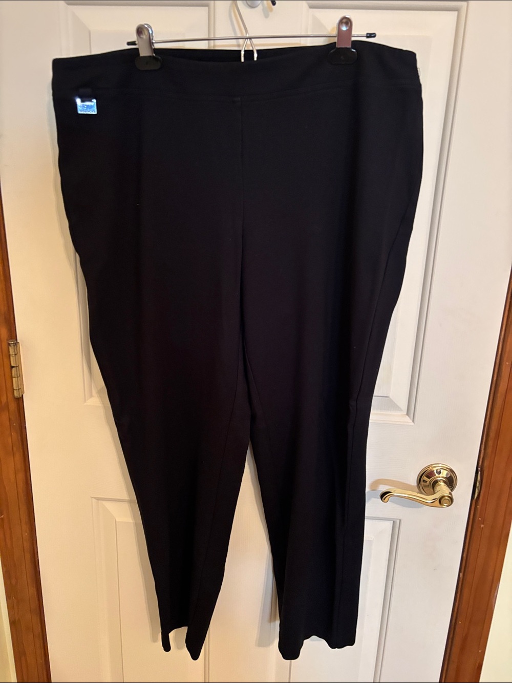Zac & Rachel Black Straight-Leg Pull-On Pants